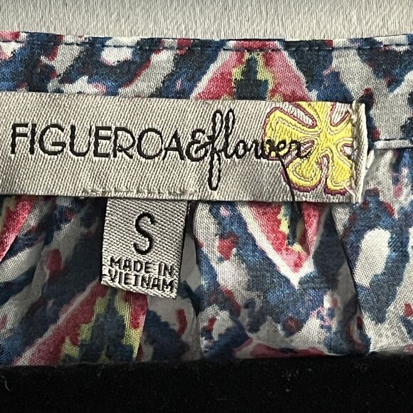 Anthropologie Figueroa Flower Top SZ Small Lace Front Inserts Boho Y2K Peasant - Picture 2 of 11